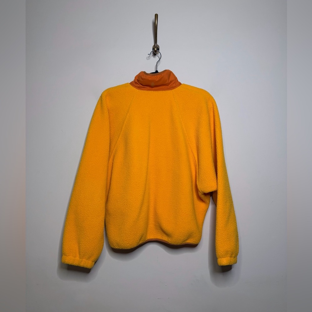 Free People Hit The Slopes Colorblock Fleece Pullover in Orange Combo - Picture 4 of 5
